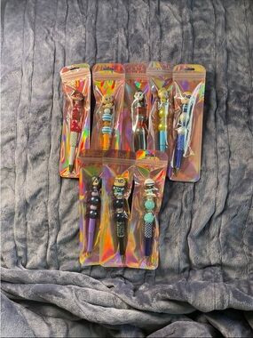 handmade beaded ballpoint pens Doorables The Incredibles lot of 8